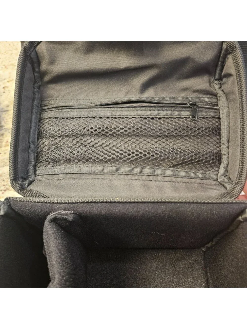 Sony Black Handycam Camera Bag Adjustable Strap Multiple Compartments pockets